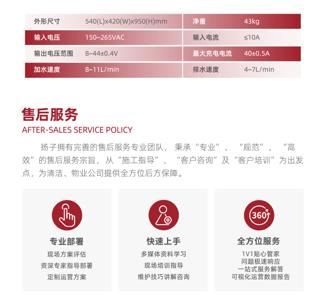 揚子售后服務(wù)